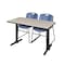 Cain Rectangle Tables > Training Tables > Cain Training Table & Chair Sets, 48 W, 24 L, 29 H, Maple MTRCT4824PL44BE - alternate 1